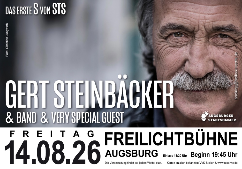 Gert Steinbäcker & Band – Live auf der Freilichtbühne Augsburg